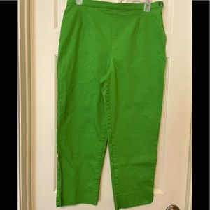 Vintage Tribella Sports High Waisted Lime Green Capris